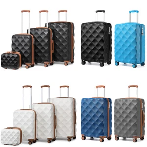 13/20/24/28Inch Hard Shell Suitcase Set Hand Luggage 4 Wheels ABS+PC Travel Case - Picture 1 of 49