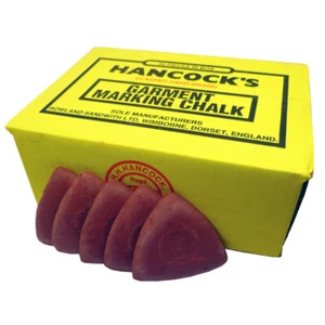Hancocks Tailors Garment / Fabric Marking Chalk - Red - 12, 25, 50 Packs - Picture 1 of 4