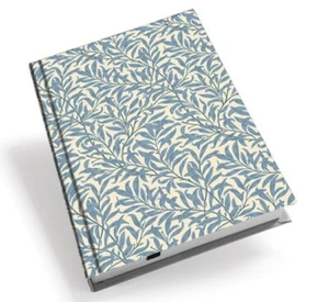 William Morris Willow Bough Blue Hardback A5 Lined Notebook - Picture 1 of 6