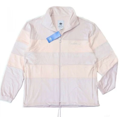 CHAQUETA DEPORTIVA PARA HOMBRE ADIDAS ORIGINALES TERCIOPELO PASTEL TRÉBOL ~ XL #GL6159 ROSA NUEVA Foto 1 de 4