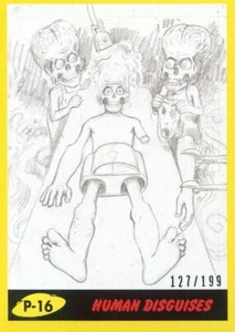 2017 TOPPS MARS ATTACKS YELLOW #/199  HUMAN DISGUISES #P-16 - Picture 1 of 1