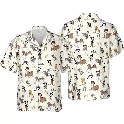 Animaniacs Hawaiian Button Down Shirt Unisex Adults S-5xl - Image 1 of 2
