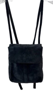Vintage Wilsons Leather Maxima Mini  Blue-gray Suede Leather  Backpack Purse - Picture 1 of 9