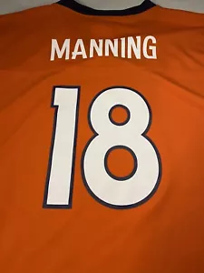 Peyton Manning Denver Broncos Orange NFL Football Jersey Youth X Large - Picture 1 of 7