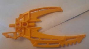 Lego Bionicle Weapon Double Curved Blade 64299 Bright Yellow 8989 Mata Nui - Picture 1 of 2