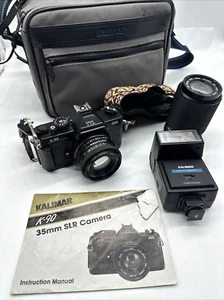 Kalimar K-90 1000 TTL 35mm Film SLR Camera Body Bundle *FOR PARTS - Picture 1 of 12