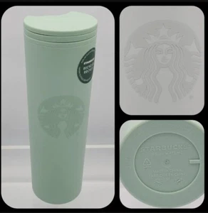 Starbucks 2020 Recycled Eco-friendly Matte Mint Green 16oz Hot Tumbler ~NEW~ - Picture 1 of 11