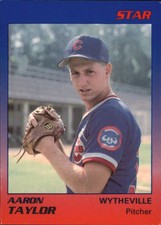 1989 Wytheville Cubs Star #25 Aaron Taylor