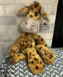 New NWT Jellycat Medium Spotty Loppy Giraffe VTG Stuffed Toy Animal 17” Plush - Picture 1 of 11