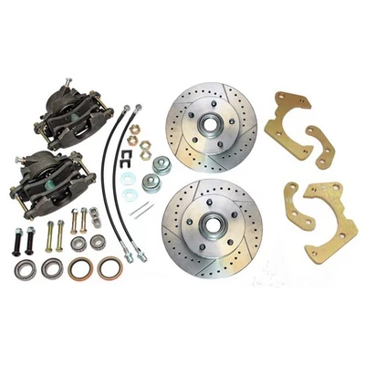 Chevrolet Impala 1959-64 conversión de freno de disco taladro cruzado kit de rueda inferior Foto 1 de 4
