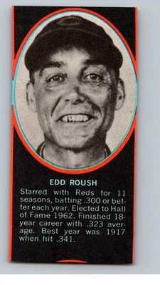 1971 Dell сегодняшняя команда бейсбольные марки Edd Roush GREATS Цинциннати красные - Изображение 1 из 2