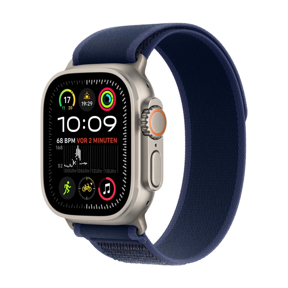 Apple Watch Ultra 2 - 49 mm Trail Loop M/L titan blau Händler Rechnung MX4L3FD