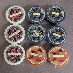 Yankee Candle Wax Melts Tarts Mixed Fall & Winter Scents New Lot of 9 - Picture 1 of 5