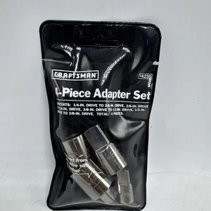 CRAFTSMAN 4-teiliges Adapter-Set 1/4" - 3/8" - 1/2" mit Tasche Nr. 9-4235 Made USA - Bild 1 von 10