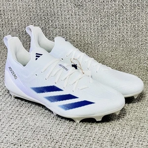 Adidas SM Adizero Electric White Blue Football Cleats Shoes IH0535 Men's Size 13 - Picture 1 of 8