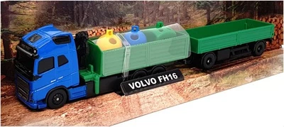 Maisto 11682 - Volvo FH16 Double Trailer With Load - Blue/Green - Image 1 of 4