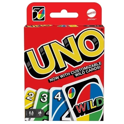 UNO @ With customized Wild Cards Age 7+ 2 to 10 People - 112Cards + Instruction - Image 1 of 4