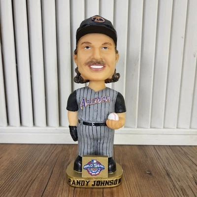 VTG Randy Johnson Arizona Diamondbacks 2001 World Series Bobblehead Pinstripe - Image 1 of 4