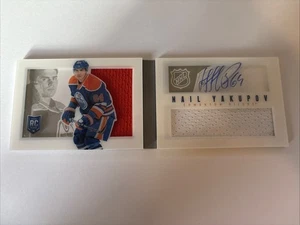 13-14 Panini Playbook Nail Yakupov /199 Auto Jersey Rookie Oilers 2013 - Picture 1 of 6