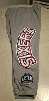 Mitchell & Ness Heather Gray Philadelphia 76ers Joggers 1983 World Champions M - Image 1 of 4