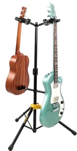 Hercules Stands GS422B PLUS Auto-Grip System (AGS) Double Guitar Stand Universal - Picture 1 of 9