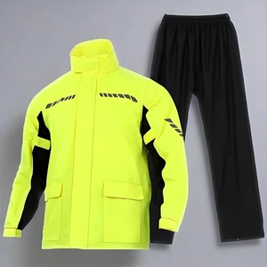 Motorcycle Motorbike Waterproof Rain Suit Full Body One 1 Sets Scooter Quad UK - Picture 1 of 36