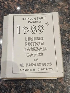 1989 Michael Paraskevas MLB Baseball Card Singles - Picture 1 of 29