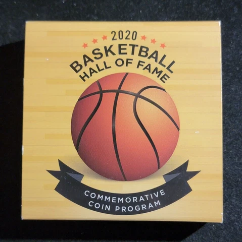 2020 P Proof Basketball Silver Dollar Commemorative in OGP 99.9% Silver Cover