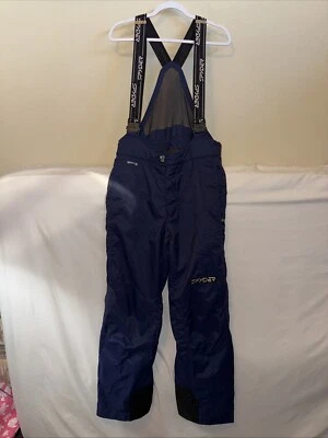 Vtg Spyder Dermizax-EV 20000 MM Mens Ski Pants Snow Trousers Sz Medium Blue - Image 1 of 4