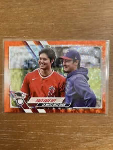 2021 Topps Update Shohei Ohtani Kohei Arihara #US125 ORANGE FOLIE/299 Serie MLB - Bild 1 von 12
