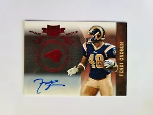 2010 Panini Plates & Patches Fendi Onobun St. Louis Rams Houston 030/249 - Auto - Picture 1 of 2