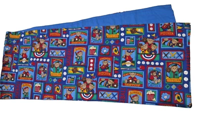 Béisbol deportivo MLB ~ Osos de dibujos animados ~ Cenefa de ventana ~ 82 pulgadas X17 pulgadas Foto 1 de 4