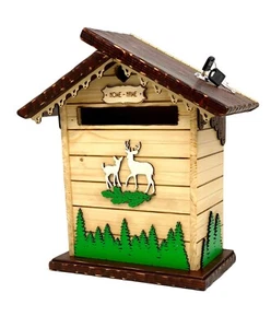 Cassetta della posta in legno, cassetta postale da esterno, buca delle lettere - Foto 1 di 11