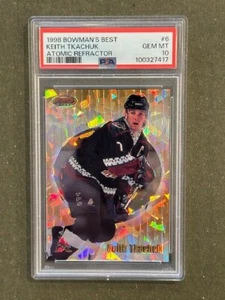 1998 Keith Tkachuk Bowman's Best #6 ATOMIC REFRACTOR /100 PSA 10, POP 1 - Picture 1 of 3