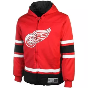 Detroit Red Wings NHL Youth Color Blocked Hooded Jacket - Picture 1 of 10