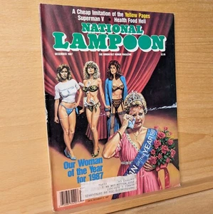 National Lampoon Magazine December 1987 Our Woman of the Year for 1987 - Picture 1 of 9