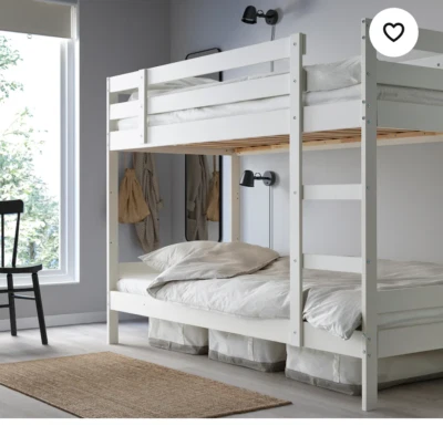letto a castello bianco acquistato da Ikea come nuovo - Immagine 1 di 4