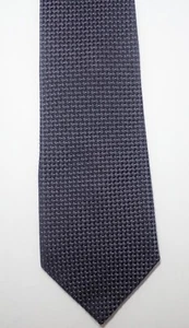 DONALD J TRUMP BLACK WOVEN CHECKERED w/ PIN DOTS 100% SILK NECK TIE 58.5" - Picture 1 of 9