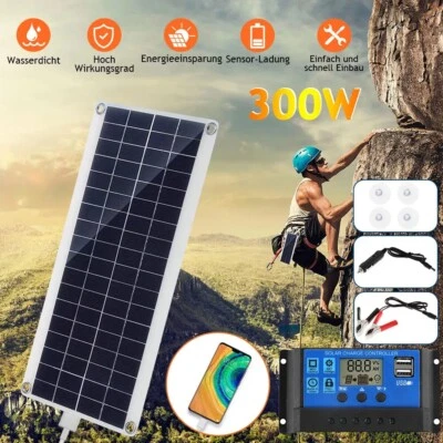 300W Solaranlage Komplettset Inselanlage netzunabhängiges für Wohnmobil Camper - Bild 1 von 4
