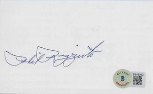 Phil Rizzuto, New York Yankees, Hall of Fame —Signed Cut— Beckett Authenticated - Picture 1 of 2