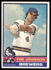 1976 Topps AA Tim Johnson #613 EX Excellent 5 Milwaukee Brewers