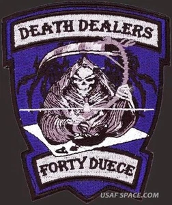 USAF 42nd Attack Sq - Death Dealers - MQ-9 REAPER UCAV DRONE -ORIGINAL VEL PATCH - Picture 1 of 2