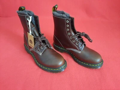 Dr. Martens 1460 SERENA - 8 Loch Boots/Stiefeletten braun gefüttert Gr. 40 -NEU- - Bild 1 von 4