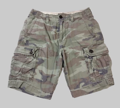 American Eagle Shorts Mens 30 Green Camo Cargo 9.5" Inseam Classic Fit Army - Image 1 of 4