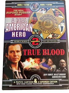 Real American Hero (1978) + True Blood (1989), DVD Movies, CatCom Home V. (2001) - Picture 1 of 2