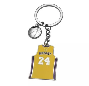 Kobe Bryant Jersey Key Chains Purple and Yellow  #24 88F - Picture 1 of 18