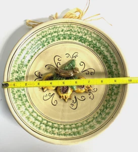 CALTAGIRONE Italienische Keramik Schale Kamares Keramik Fangotto 3D Obst Feigen Italy - Bild 1 von 12