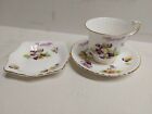 Vintage Royal Windsor Order of Royal Purple OORP Cup and Saucer and Side Plate