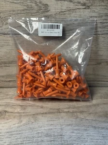 Plastic Step Down Golf Tees New Height Control Graduated Castle Tee 48mm 100pcs - Picture 1 of 2