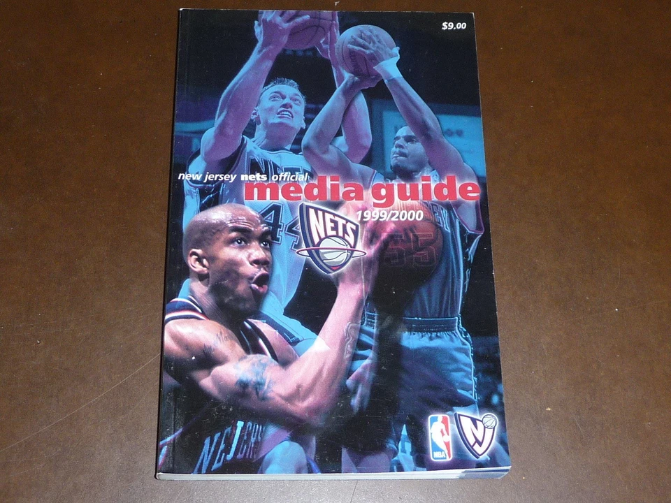 1999 2000 NEW JERSEY NETS NBA BASKETBALL  MEDIA GUIDE  NEAR MINT - Image 1 of 1